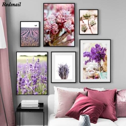 Diamonds Embroidery Purple Flowers Lavender Succulent Plants DIY Diamond painting 5D Square/Round Drill mosaic Home Decor EE888