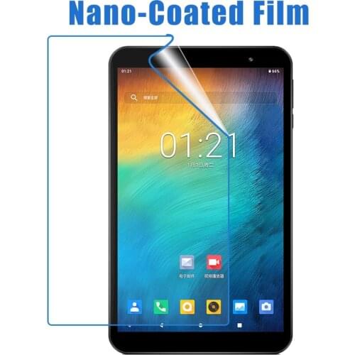 NO Tempered Glass) Soft Nano-coated Screen Protective Film Anti-Dust Protector for Tablet Size:208x118MM
