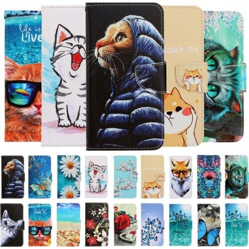 Leather Wallet Flip Cover For VIVO Y30 Y50 Y17 Y91 Y95 Y91i Y12 Y15 V19 V17 S1 Pro Y11 2019 Funda Cartoon Protective Phone Cases