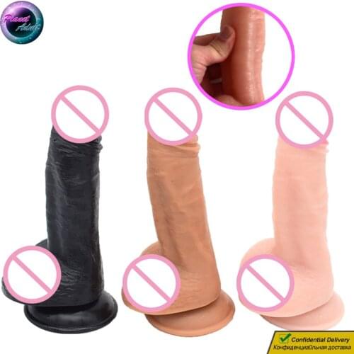 30*4.5cm Beginner Dildo PVC Realistic Penis Female Masturbator Sex Toys for Women Lesbian Pussy Gay Prostate Anal Masturbation