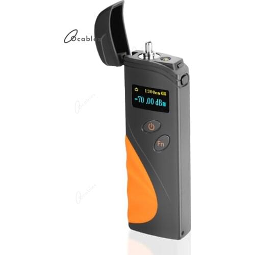 FTTH Rechargeable Handheld Mini Fiber Optical Power Meter Built in LED -70+3 DBM Fiber Optical Cable Tester-50-+20 DBM