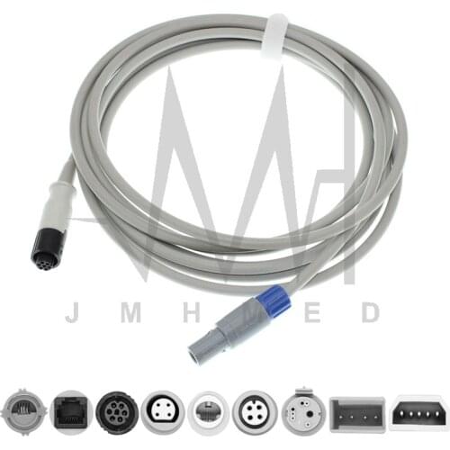 Compatible with 5Pin Criticare Model 2200 Abbott,Uath,Edward,BD PVB IBP pressure transducer adapter cable