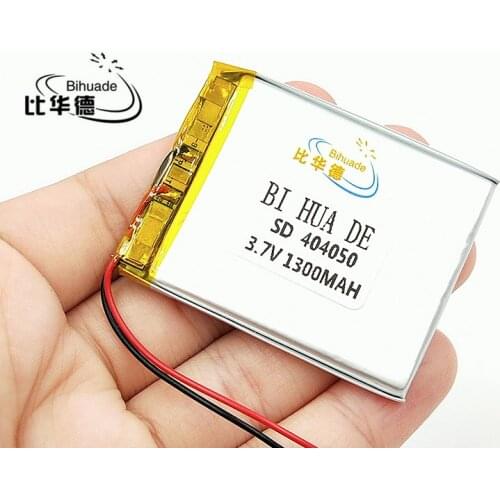 Li-Po 1pcs [SD] 3.7V,1300mAH,[404050] Polymer lithium ion / Li-ion battery for TOY,POWER BANK,GPS,mp3,mp4,cell phone,speaker