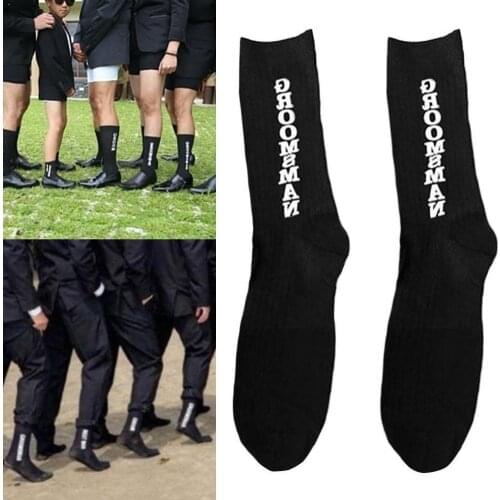 2019 New Winter Warm Cotton Letter Best Man Socks Men Accessiones Wedding Warm Sports Socks Socks Men Fashion E3W5