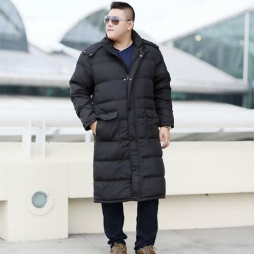 90% White Duck Down Coat Men Korean Plus Size Winter Coat Men Long Puffer Jacket Men Warm Doudoune Homme 150A YY1303