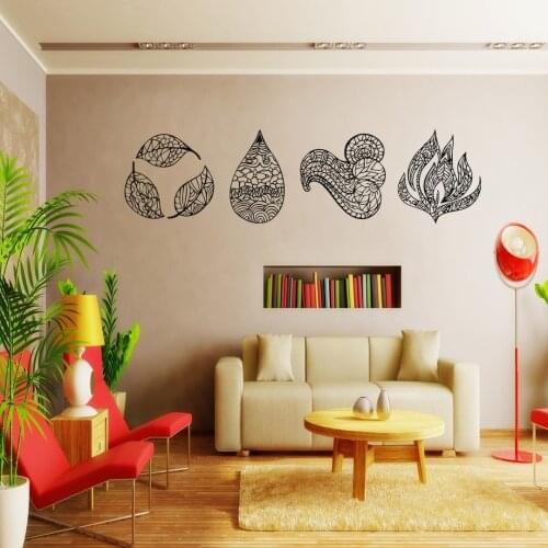 FOUR ELEMENTS METAL WALL ART HOME DECOR OFFICE DECOR GIFT FOR HOME