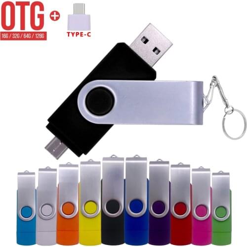 New OTG USB Flash Drive 256GB 128GB 64GB 32GB 16GB 8GB Cle USB Pen Drive For Android /Tablet /PC USB2.0 Type C Pendrive for gift