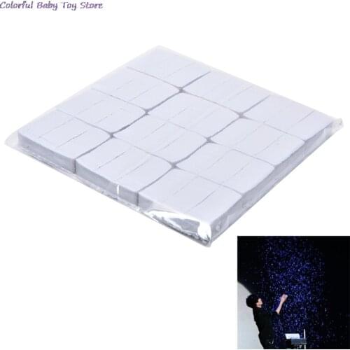 Wholesale 12 Pcs/set Magic Trick Toy White Finger Snow Storm Paper Snowflakes Magic Tricks Props Toys