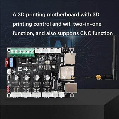 Bluetooth Function Control Board Based On ESP32 & TMC2209 E4 V1.0 Board Wifi Control for 3D Printer CNC Routers