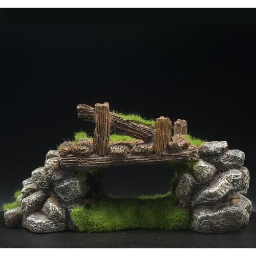 Resin Rockery Bridge Aquariums Decorations aquarium fish decor Fish Tank Aquarium Accessories Fish Tank Aquarium Ornament