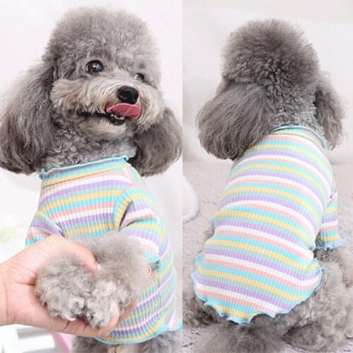 Striped Pet Clothing for Dog Clothes For Small Dog Pet Clothes For Dogs Costume Vest Apparel Coat Jacket Puppy