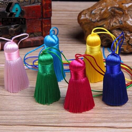 Spot direct Chinese wind jewelry tassel ear DIY hand braided bracelet necklace folding fan bookmarks accessories