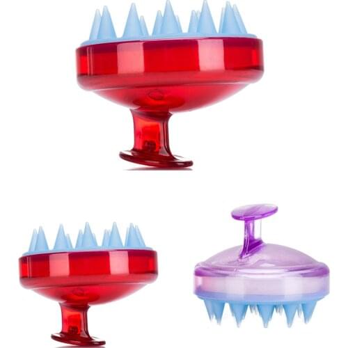 Handheld Massage Comb Portable Silicone Shampoo Scalp Shower Washing Hair Growth Massager Relax Head Unisex