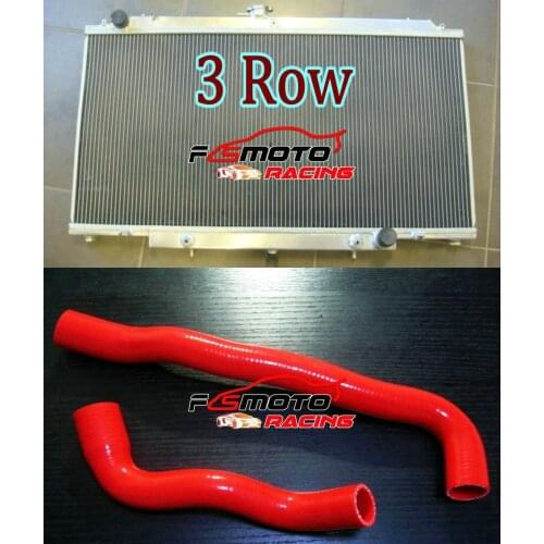 BLUE/RED Alu Radiator For Nissan Safari Patrol GU Y61 4.5 TB45E 6Cyl Petrol 4.5L AT/MT 1997-ON + Silicone Hose 2001 GR