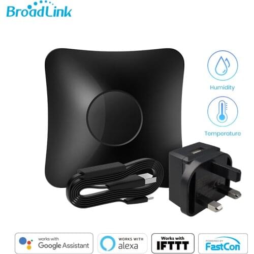 BroadLink RM4 Pro UK version IR Infrared and RF433/315 Remote Smart HUB with HTS2 Temp and Humidity Sensor Smart Home Automation