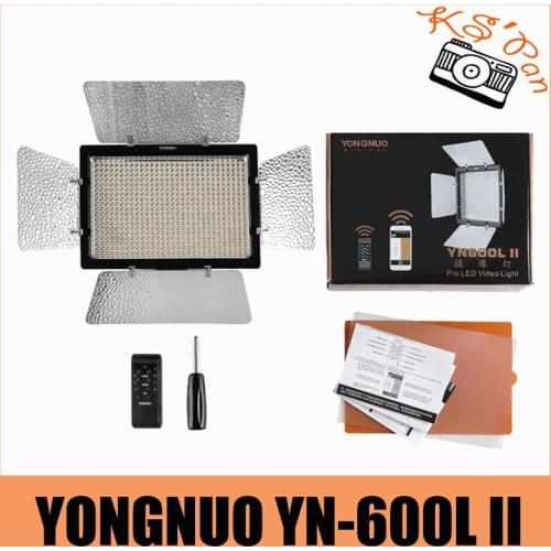 Yongnuo YN600 II YN600L II 5500K LED Video Light Support Remote Control by Phone App for Interview