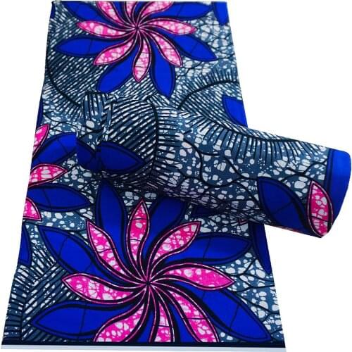Ankara African Printed Real Wax Fabric Sewing Patchwork Tissu 100% Cotton High Quality Dress Garment Craft Accessory Material