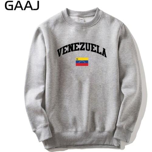 GAAJ Venezuela Flag Men Women Sweatshirt Hoodies Homme Sweatshirt Hooded Streetwear Clothes Fleece Popular Casual Male #DW7Z7