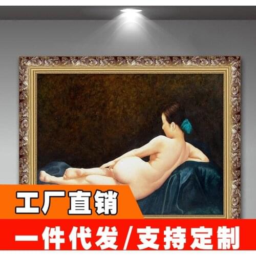 Bedroom bedside decoration painting Europeanstyle mural living room Xuanguan hanging painting figure beauty body painting framed