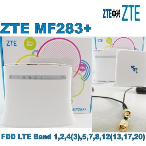 4G LTE WIFI ROUTER CPE ZTE MF283+ including 35DBI Gain LTE Mimo Antenna Good Price Long Range Wifi Antenna