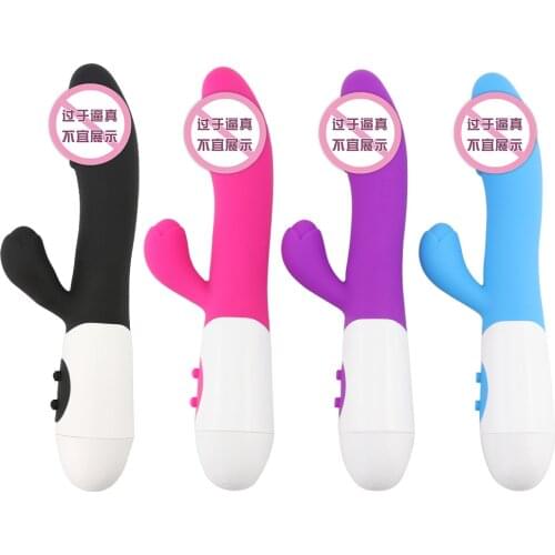 Female vibrator soft silicone dildo rabbit vibrator G-spot stimulation female masturbation orgasm sex toy