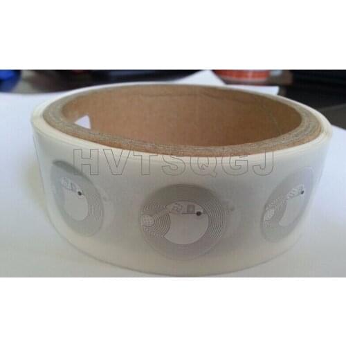 1000pcs Free shipping Roll packing 13.56mhz HF passive printable paper rewritable nfc 215 chip nfc tag