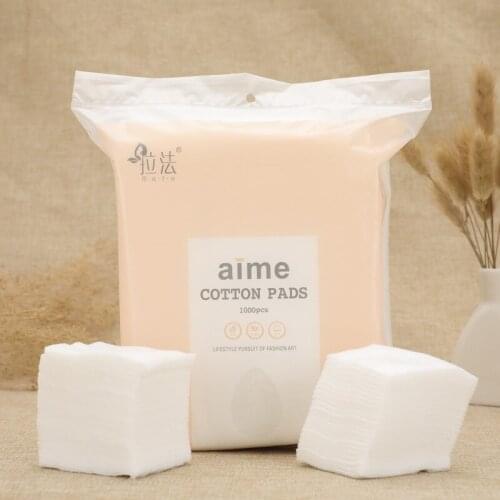 1000Pcs/Bag Cosmetic Cotton Pads Makeup Remover Silk Thin Cozy Soft Non-woven Facial Clean Nail Wipes Not Drop Debris Skin Care