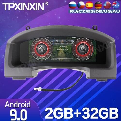 2+32G For Toyota Land Cruiser 200 Android 9.0 Car Dashboard Panel Virtual Instrument Cluster Digita Multimedia GPS Navigation