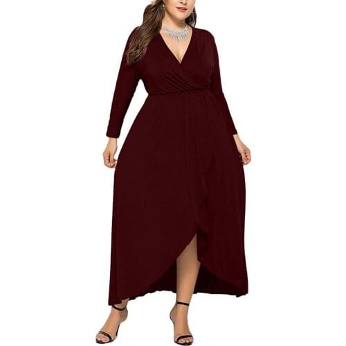 40# Plus Size Dress party Dress Womens Fashion V-neck Slim Solid Color Long Sleeve Sexy Party Club Dress 5xl Белое Платье