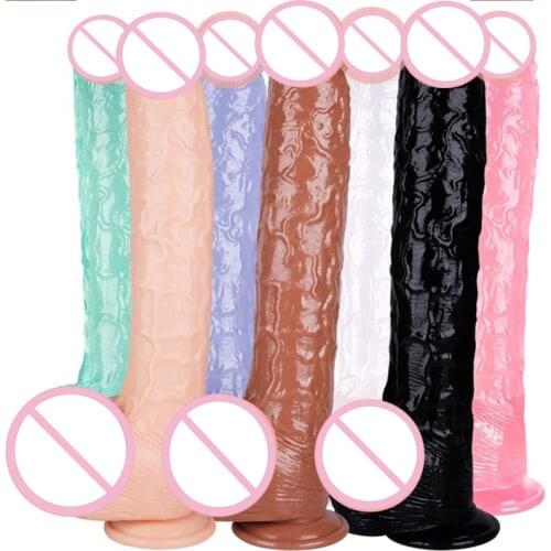 41x7cm Very Big and Thick Dildo Penis Dick Huge Phallus Sex Tools for Women Sexual Rubber Dildo No Vibrator Erotic Accessories