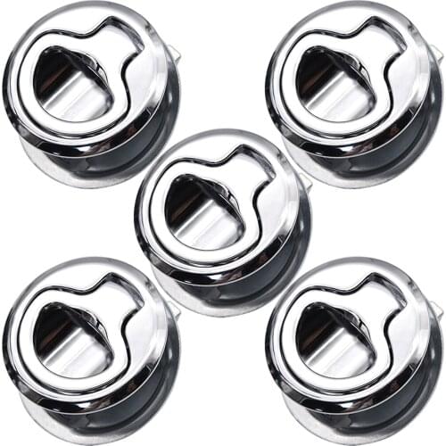 5pcs Boat Flush Pull Hatch Slam Latch For RV Yacht Camper Deck/Door Stainless Steel Boat Accessories Marine Hatch Locking Locker