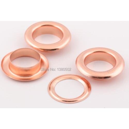 50pcs Rose gold color 22*14*6mm with washer large Eyelets for Garment decoration accessories