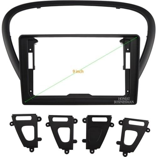 9 INCH Car Audio Frame GPS Navigation Fascia Panel Car dvd Plastic Frame Fascia is suitable for 2004-2010 PEUGEOT 607