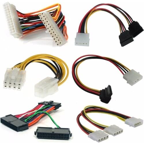 Free ship PSU Cables, Adaptors, Connectors, Extensions for mining 20/24pin, Molex, SATA, pci-e riser, P4 for psu usb miner