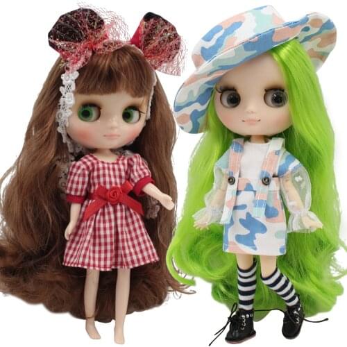 DBS middie blyth doll outfit purple pink yellow dress cat ear suit lovely toy clothes