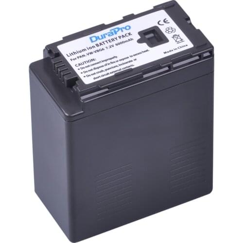 Durapro 1PC 6000mAh VW-VBG6 VW VBG6 Li-ion Battery for PANASONIC AG-HMC71 HMC73 HMC150 HPX250 AC160MC AG-HMC155GK AG-HMC154ER