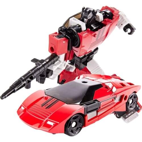 AOYI Transformation Action Figure H6002-9b External Biography Sideswipe Gunpla Deformable Car Robot ABS Plastic KO Figma Toy BMB