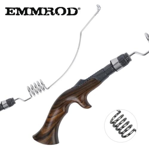 EMMROD Stainless Steel Bait Casting Fishing Rod Ebony handle Portable Boat/Raft Rod Lure Personality Telescopic Fishing Rods FQ