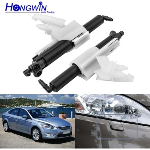 Headlight Washer Nozzle Headlamp Water Sprayer Jet / Cover Cap Shell Unpainted For FORD MONDEO MK4 2007-2014 7S71-13L015-BA(LH)