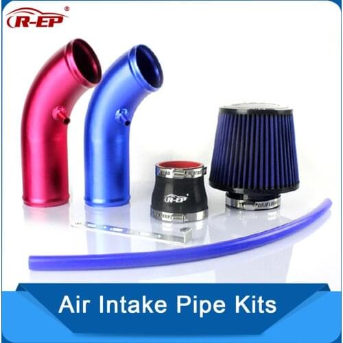 R-EP Turbo Air Intake Pipe Kit 76mm High Flow For Car Rubber Hose Connect Filter Turbine Supercharger Universal