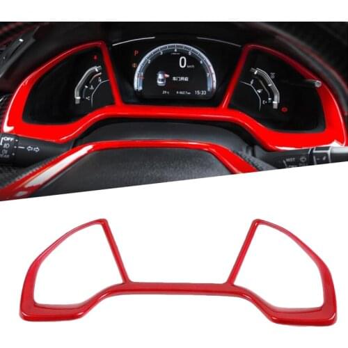 Red Dashboard Air Vent Cover Ssrround Trim For Honda Civic 10th 2016 2017 2018 2019 Internal Gear Box Panel Side Cove Mouldings