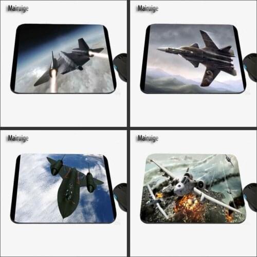Cool Custom Team Black Bird Fighter Image, High Quality Anti-skid Fashion Computer and Laptop Rectangle Rubber Mouse Pad