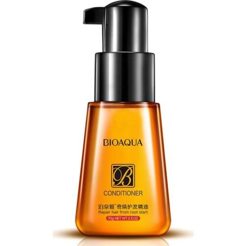 BIOAQUA 1pcs Pure Argan Oil Hair Essential Oil For Frizzy Dry Hair Keratin Repair Hair Care Scalp Treatments Oil Moroccan