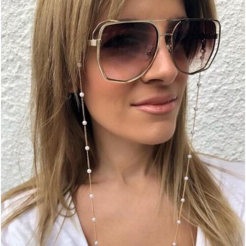 Fashion Pearl Glasses Chain Women Men Eyeglass Cord Sunglasses Cord Retainer Holder Eyewear Lanyard Neck Strap Rope