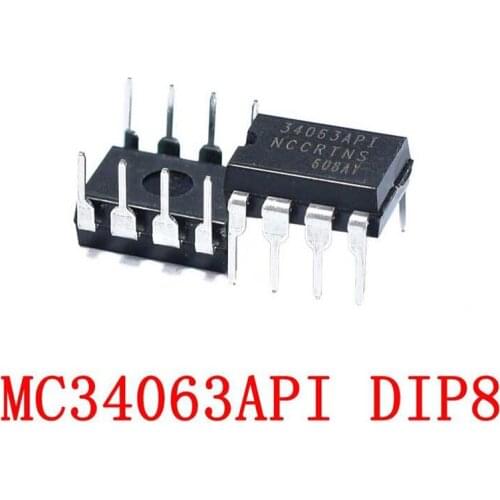 10PCS MC34063API MC34063A DIP-8 MC34063 DIP 34063 DIP8 new and original IC Chipset