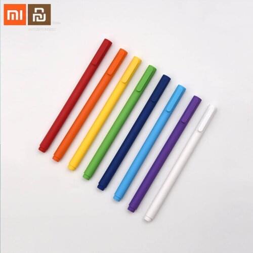Original xiaomi mijia gel pen black 0.5 gel pen multi-color black refill writing suitable for students teacher smart home 8PCS