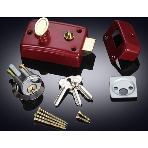 Anti-Theft Home Strong Universal Heavy-Duty Door Lock Lock Indoor Mortise Single Tongue Door Lock Security Single Open With Key