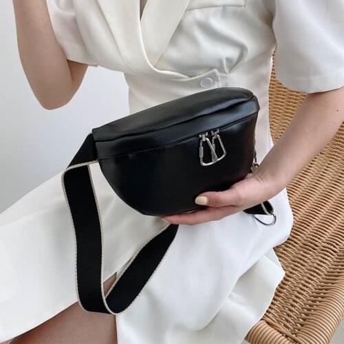 Luxury Women Waist Bag Leather Clutches Purse Adjustable Crossbody Bags 2021 Fashion Female Women Chest Pouch Hip Belt Bags