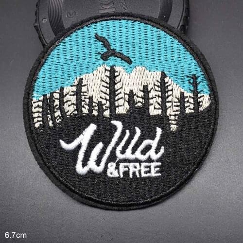 Bird In Sky Animal Lovely Iron on Embroidered Cloth Clothes Patch For Clothing Girls Boys Wholesale