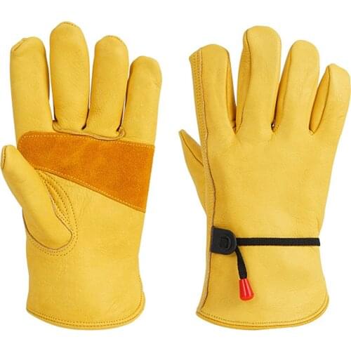 1Pair Outdoor BBQ Gloves Fireproof High Temperature Resistance Oven Mitts Outdoor Picnic Camping Heat Insulation Microwave Glove